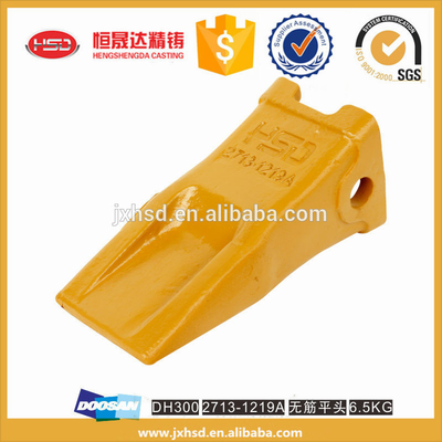 DH300-2713-1219 Alloy Steel Cast Forge  Excavator Bucket Teeth