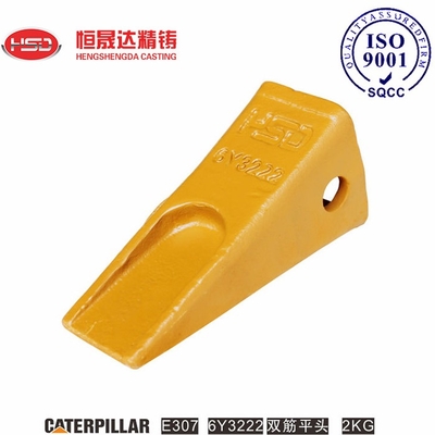 6Y3222 6Y3222RC Dents de seau pour mini-excavatrice E307 résistant aux fissures