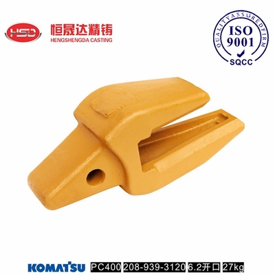 PC400 208-939-3120 PC500 Adaptateur de seau de pelle 52HRC Boîtier en bois
