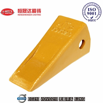 EC210 EC210RC 14530544 VOLVO Dents à godet plat Conception de pointe modulaire
