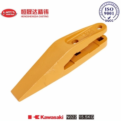 N022 Kawasaki Excavateur chargeur Dents à double dureté Zones de bord dur Base dure