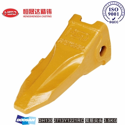 DH130 DH55 2713Y1221 18S Dents de seau de pelleteuse Triple anti-fracture trempé
