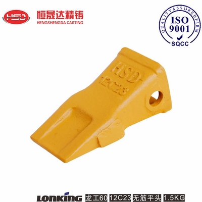 LG60 12C23 Lonking Excavator Bucket Teeth Anti-slip Surface de la dent est plate