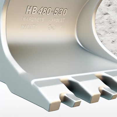 HB 480-530 Dureté Dents de seau de pelle avec largeur standard et dureté 3- 5
